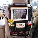 車シートサイドバックオーガナイザーぶら下げバッグホルダーマルチポケット付きストレージコンテナポーチスナックDrinks iPadハンガータブレットホルダー自動Heavy Duty Backseatコン