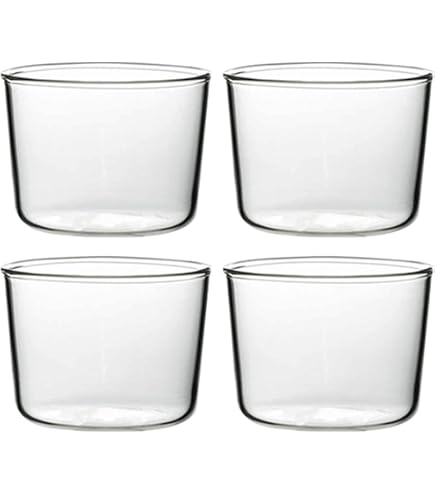 KONZEPT Lot De 6 Verres à Dessert En Verre, Grands Verres Pour Dessert, Parfaits Pour Tiramisu, Panna Cotta, Pudding, Yaourt Céréales Et Desserts En Couches