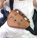 DEBON シートベルトカバー かわいい シートベルト パットシートベルト装着 取り付け簡単 キッズ 子供 ぬいぐるみおもちゃ (うさぎ) (ライオン)