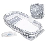 ベビーベッド ベッドインベッド 折りたたみベッド 添い寝 ベット (灰色)