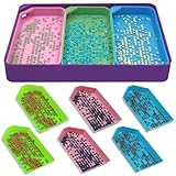FineGood ダイヤモンドアートペインティングトレイ 10個 3サイズ 大人用ビーズ仕分けトレイ DIYアートクラフト収納