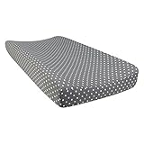 Trend Lab Bedtime Gray Dot Changing Pad Cover by Trend Lab