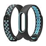 Refaxi 青い白のオリジナルのシリアルコンセントストラップXIAOMI MI BAND 2のためのリストバンドのブレスレットの交換