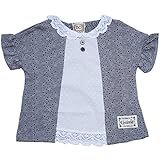 2017年 夏物 UZULAND ウズランド オパール風プリント 重ね着風 半袖Ｔシャツ グレー◇95cm