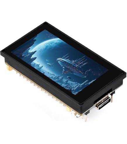 Scheda Di Sviluppo Waveshare ESP32-C6 Con Display Touch 1.83" – WiFi 6, BLE 5, Zigbee, Audio Codec E Microfoni