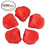 ezakkaシルクローズ花びらの結婚とCelebrations紙吹雪、1000pcs-pack ブラック