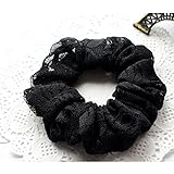 レディース 髪飾り 髪留め 大人 バイカラー ヘアアクセサリー ヘアゴム ブラックフォーマル パーティー 入学式 和装 成人式 結婚式 冠婚葬祭 入園式 卒園式 (ブラック)