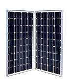 XINPUGUANG 2*100W 単結晶ガラス板 2枚 12Vバッテリー/ライト/キャラバン/ハウスパワー充電器用