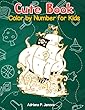 Cute Book: Color by Number for Kids: Relaxing Animals Coloring Activity Book for Kids, Pirate, Fish, Mermaids (Ages 4-8)