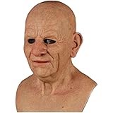 Per Pet ハロウィン コスプレ 仮装マスク 変装 おじいさん リアル 人面 コスチューム お面 ハロウィーン恐怖 お化け屋敷 学園祭 文化祭 仮装パーティー