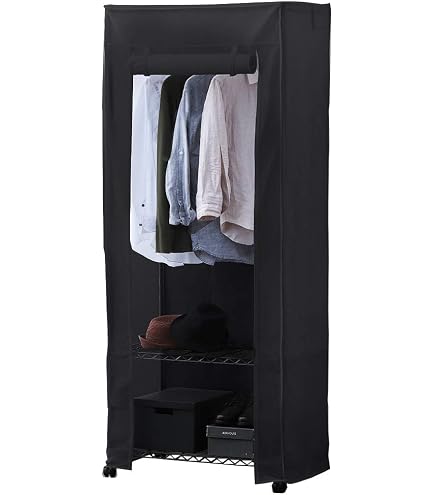 Amazon｜ハンガーラック幅90×奥行45×高さ184cm ワードローブ