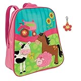 Stephen Joseph Girl Farm Backpack with Flower Zipper Pull - Girls Backpacks [並行輸入品]