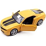 1/36 シボレー カマロ ミニカー プルバックカー スポーツカー 完成品 モデルカー ダイキャストカー おもちゃ (イエロー)