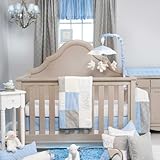 Glenna Jean Starlight 3 Piece Crib Bedding Set, Blue/White/Grey/Silver Metallic by Glenna Jean