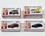《セット販売》トミカミニカー 2023年 セット、新車シール付き、箱入り、マツダ CX-60、メルセデス EQS、日産サクラ、いすゞ エルフ 軌陸車