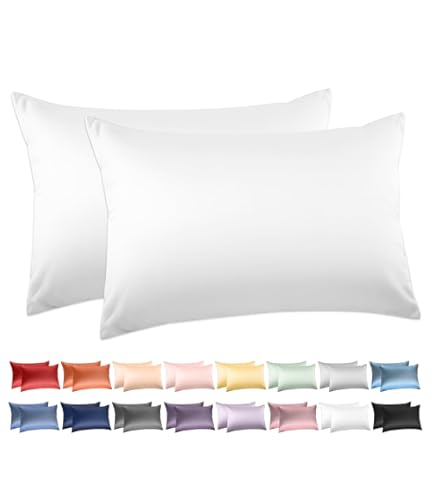 枕カバー オーガニックコットン キング枕カバー ホワイト Amazon｜BIOWEAVES 100%オーガニックコットン キング枕カバー 300