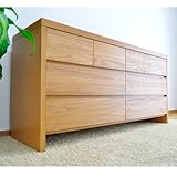 幅150cm 高さ70cm 150ローチェスト 3段 日本製 国産 バレン仕上げ インセットタイプ 和風 デザイン 高級タンス (ナチュラル) 【お部屋までお届け】 AYU-3-045-NA