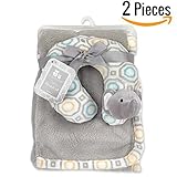 ベビーブランケット+ Plush Toyまたは首枕30 " x 40 " -おくるみブランケット – セキュリティブランケット – 幼児用blanket-新生児blanket- Baby Blanke