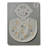 めんぷます田赤ちゃんのガーゼ前かけ ベイビー! 約22×29cm 綿100%日本製