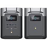 EcoFlow DELTA 2ポータブル電源+ DELTA 2専用エクストラバッテリーセット2048Wh ポータブル電源 A ポータブル バッテリー AC出力1500W 1000W 急速充電 アプリ対応 (サージ2250W) 車中泊 アウトドア キャ