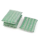 uxcell スポンジパッド クリーンパッド　グリーン　キッチンウェア　ボウル　4個入