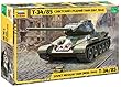 ズベズダ 1/35 ソ連軍 T-34/85 ソビエト中戦車 プラモデル ZV3687