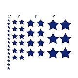 n. Sunforest 40 Navy Blue Stars Confettiビニール壁デカール取り外し可能なDIY飾りステッカー赤ちゃん保育園壁アート壁画