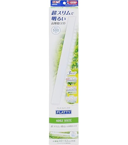 Amazon.co.jp: ジェックス GEX クリアLED フラッティ 4052 WH
