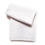 Esteffi Seed-Stitch Wool Blend Baby Blanket Ivory [並行輸入品]