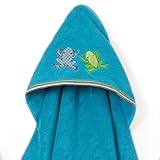 Breganwood Organics Baby & Toddler Hooded Towel, Silly Frog Rainforest Collection by Breganwood Orga