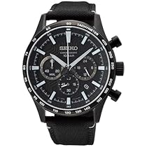 SEIKO クロノグラフ クォーツ腕時計 ブラック セイコー逆輸入 SEIKO クロノグラフ ブラック 腕時計 メンズ
