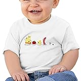 ファーストフードの登場人物子供服 ベビーTシャツ 半袖 男の子 女の子 クルーネック カジュアル