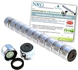 10 pc Lifesaver Pro - Pack Neoperl 0.5 GPM圧力Compensating /複数Laminarストリームバスルーム蛇口エアレーター|低フロー制御