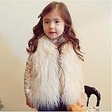 New Autumn Winter Warm Fur Vest for Kids -7T