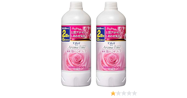 Amazon ビオレu アロマタイム泡ハンドソープローズつめかえ用 400ml 2 ビオレu ハンドソープ
