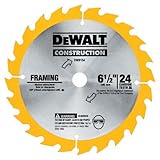 DEWALT DW9154 6-1/2-Inch 24 Tooth ATB Framing Saw Blade with 5/8-Inch Arbor [並行輸入品]
