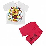 (バンダイ)BANDAI 半袖Tシャツ ハーフパンツ セット アンパンマン ホワイト-ピンク 100