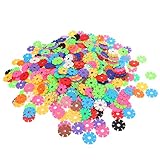 【ノーブランド品】 120枚　知育玩具 立体パズル 子供おもちゃ 雪の花びら プラスチック製 積み木セット　女の子/男の子 プレゼント - 500枚