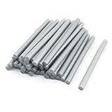 uxcell 直径11mm　半田付け　鉄　グルースティック銃スティック　シルバー　150mm　50個入