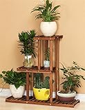 フラワースタンド ヨーロッパのシンプルなフロア3 - ティアソリッドウッドフラワーポットシェルフ葉緑素植物スタンドフラワーラックバルコニー屋内屋外フラワーポットホルダー