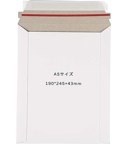 Amazon | 【埼玉WH】A5 サイズ 角5 厚紙封筒 400枚入 / 横190mm、 縦