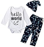 (コ-ランド) Co-land ベビー服 赤ちゃん ロンパース 長袖 カバーオール とんがり帽子 パンツ3点セット 女の子 男の子 新生児 出産祝い 70