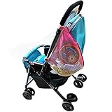 AKSSWEET 収納バッグベビーカー用 サイドネットバッグ 大口収納ポケット 多機能小物入れ　ピンク/ブルー2色選択可 (ピンク)