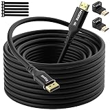 Mgatti DisplayPort HDMI 変換ケーブル [DPからHDMIへ 単方向伝送] DP HDMI 変換 ケーブル 4K@60Hz OFC ディスプレイポート HDMI 変換ケーブル 3M オス オス アルミシェル PC HDTV プロジェクター モニターに対応