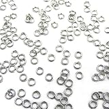 HARU雑貨 シルバー 丸カン 4mm 約140個 銀 一重 マルカン まるかん シルバー アクセサリー パーツ ハンドメイド リング
