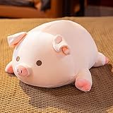 40-60cmソフト漫画ピンク豚ぬいぐるみかわいい横になっているぬいぐるみ動物ぬいぐるみ枕ラブリーガールズキッズベビー慰めギフト40cmラウンドアイ