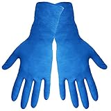 Global Glove 805PF Nitrile Glove with Rolled Cuff, Disposable, Powder Free, 8 mils Thick, 11 Length,