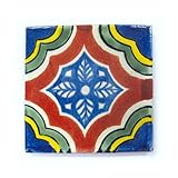 【B'stile】絵画のような壁タイル「メキシコタイル」CMT-H3（陶器質｜100mm角｜屋外壁/屋内壁用）1枚