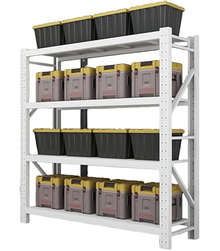 Amazon｜FVTVHEV スチールラック メタルラック 4段 耐荷重600kg 高さ