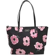 美品 ケイトスペード トートバッグ ブラック 花柄 A4可 PVC レザー Amazon | ケイトスペード バッグ katespade レザー スペード